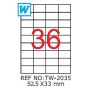 Etichete A4 , 52,5 x 33mm , TW 2035 1193