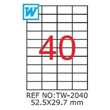 Etichete A4 , 52,5 x 29,7mm , TW 2040 1195