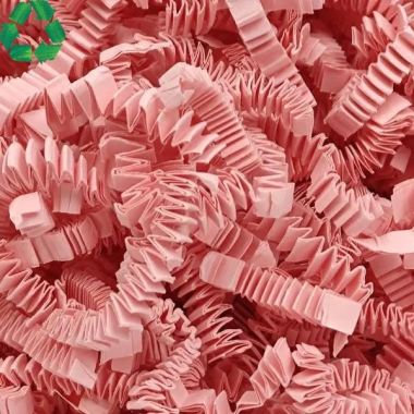 Hartie de ambalaj decorativa din hartie zig-zag - roz deschis 3271