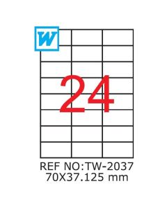 Etichete A4 , 70 x 37,125mm , TW 2037 1194