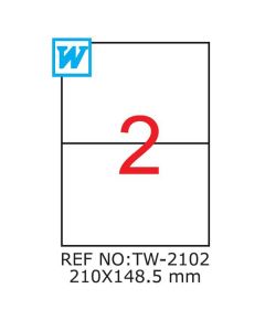 Etichete A4 , 210 x 148,5mm , TW 2102 1196