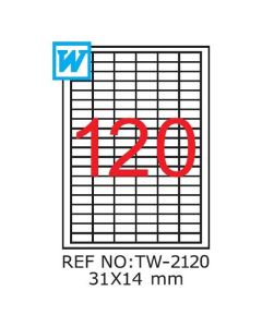 Etichete A4 , 31 X 14mm , TW 2120 1200