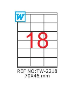 Etichete A4 , 70 x 46mm , TW 2218 1205