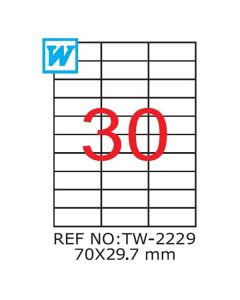 Etichete A4 , 70 x 29,7mm , TW 2229 1206