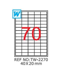 Etichete A4 , 40 x 20mm , TW 2270 1208