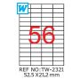 Etichete A4 , 52,5 x 21,2mm , TW 2321 1211