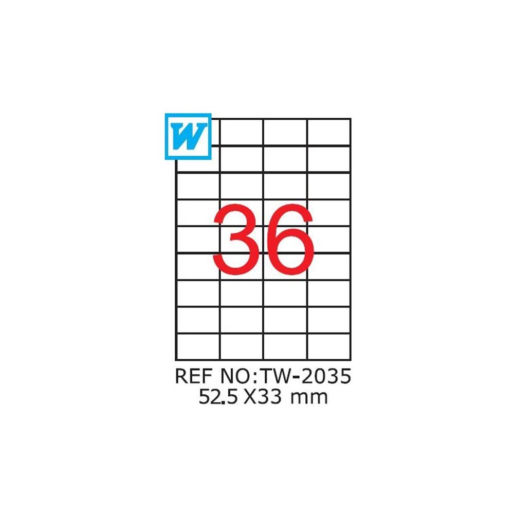 Etichete A4 , 52,5 x 33mm , TW 2035 main product photo