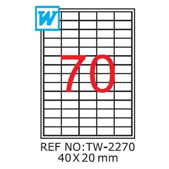 Etichete A4 , 40 x 20mm , TW 2270 1208